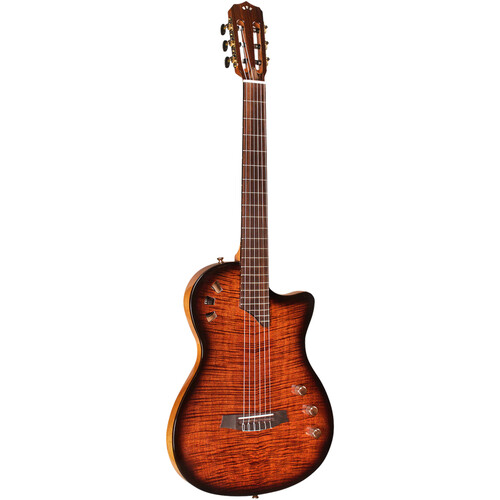 Cordoba Stage Nylon-String Electric Guitar (Edge Burst)