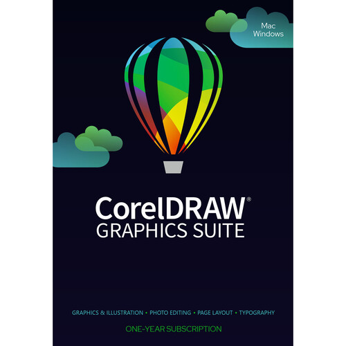Corel Graphics Suite for Windows/Mac (Boxed 1-Year Subscription)