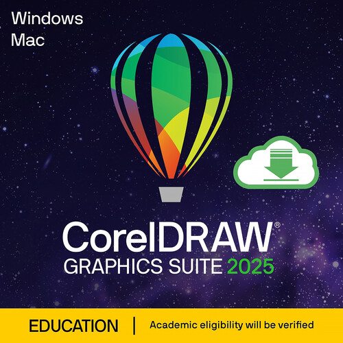 Corel CorelDRAW Graphics Suite 2025 (Academic Edition Perpetual License)