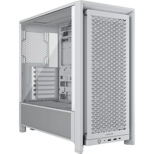 CORSAIR FRAME 4000D RS Mid-Tower E-ATX Desktop Case (White)