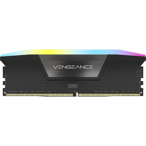 CORSAIR 64GB VENGEANCE RGB DDR5 6400MT/s DIMM Memory Kit (Black 2 x 32GB)