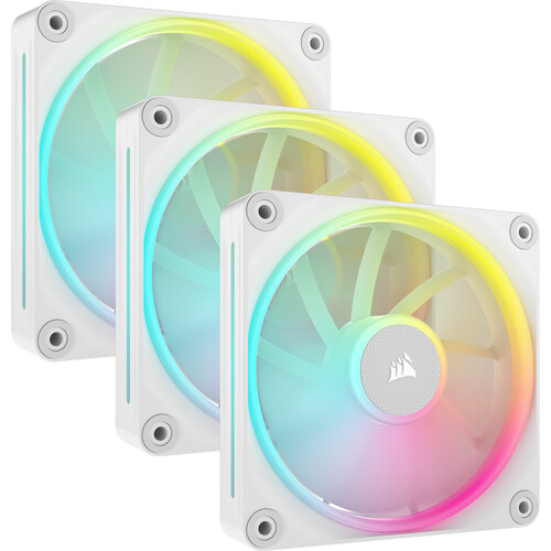 CORSAIR iCUE LINK LX120 RGB Triple 120mm PWM Fan Starter Kit (White)