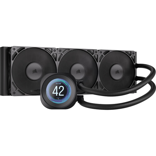 CORSAIR NAUTILUS RS LCD 360mm AIO Liquid CPU Cooler (Black)