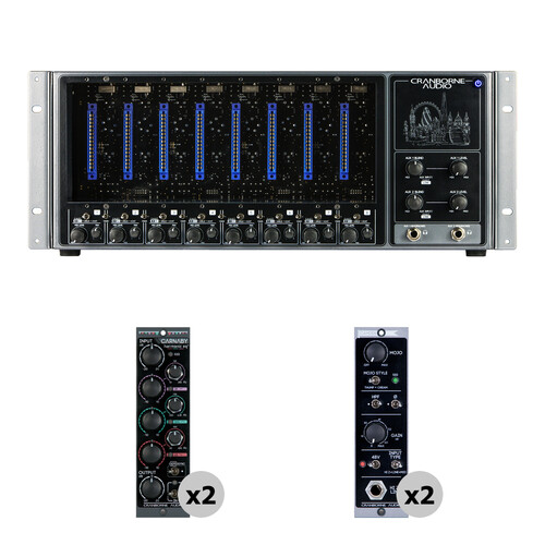 Cranborne Audio 500ADAT 8-Slot 500 Series Rack & ADAT Expander Kit with Two Carnaby 500 EQ & Two Camden 500 Preamp/Mojo Modules