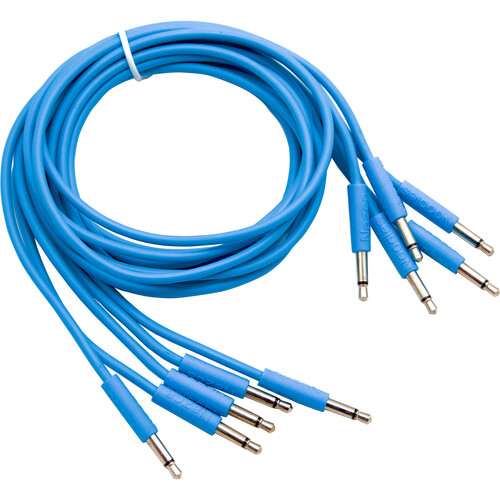 Cre8audio Nazca Noodles Eurorack-Style Patch Cables (Baby Blue 5-Pack 9.8