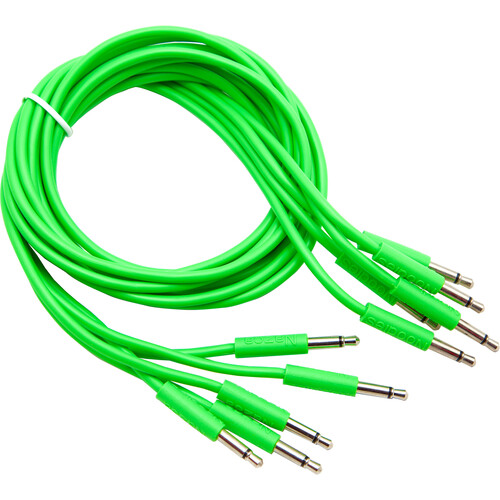 Cre8audio Nazca Noodles Eurorack-Style Patch Cables (Groovy Green 2-Pack 9.8')