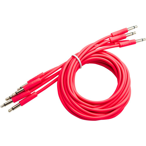 Cre8audio Nazca Noodles Eurorack-Style Patch Cables (Hot Pink 5-Pack 5.9