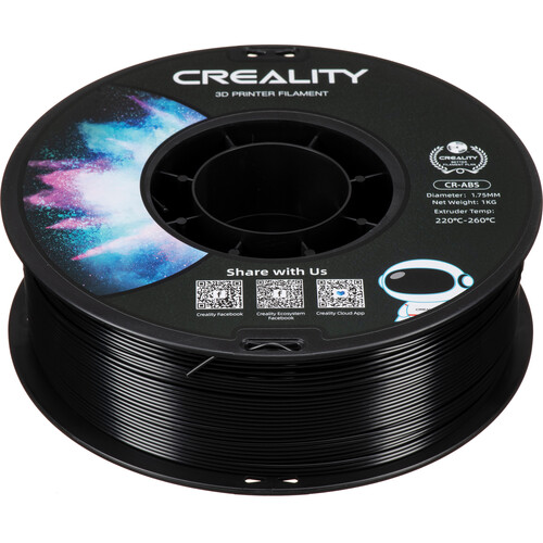 Creality 1.75mm CR-ABS Filament (2.2 lb Black)