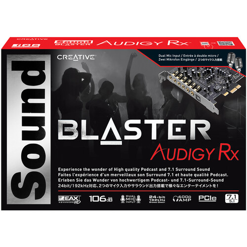 creative sound blaster audigy pcie rx 7.1 windows 10 drivers