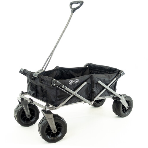 Creative Outdoor Distributor XXL Hauler Deluxe Folding Wagon (Black)