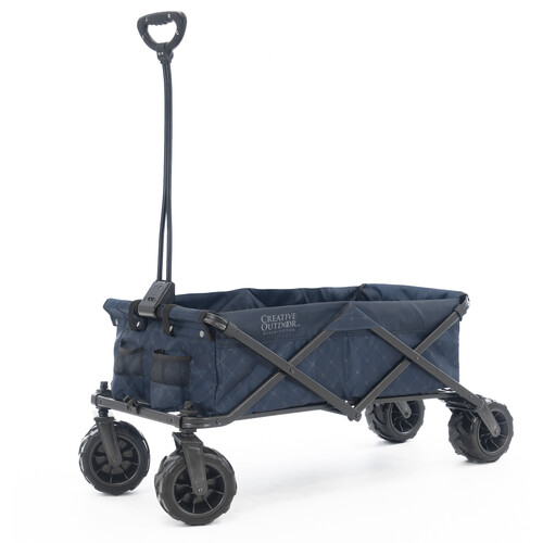 Creative Outdoor Distributor All-Terrain Folding Wagon (Navy/Gray Diamond)
