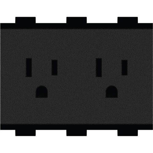Crestron Dual NEMA 5 Type-B AC Power Outlet Module with 2 Under-Table Outlets for FT2 Cable Management