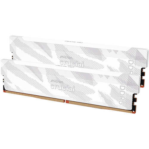 Crucial 32GB Pro DDR5 6400 MHz Memory Kit (White 2 x 16GB)