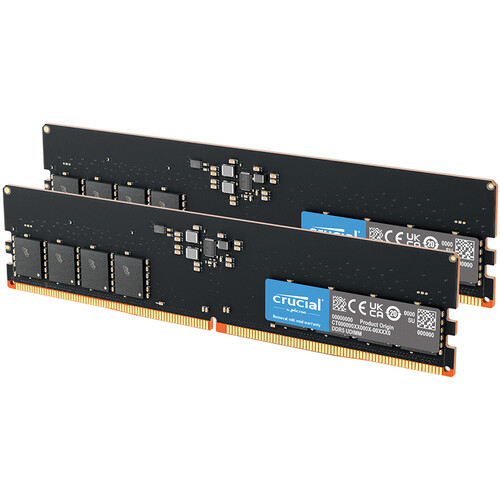 Crucial 128GB DDR5 5600 MHz UDIMM Memory Kit (2 x 64GB)