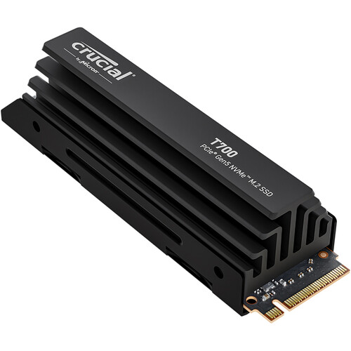 Crucial T700 4TB PCIe 5.0 x4 M.2 Internal SSD with Heatsink