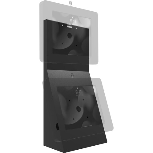 CTA Digital Dual VESA Desk Mount with Storage Compartment (Black)