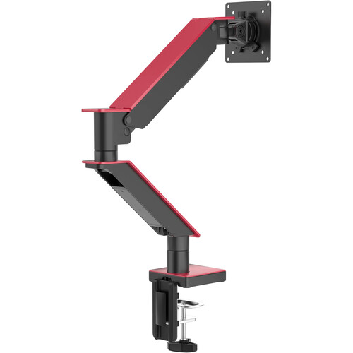 CTA Digital Gas Spring Monitor Arm with Dual USB Ports (Red)