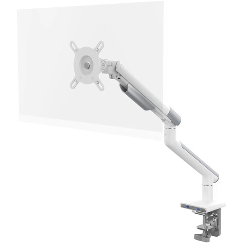CTA Digital Slim Spring Monitor Arm with Dual USB Ports