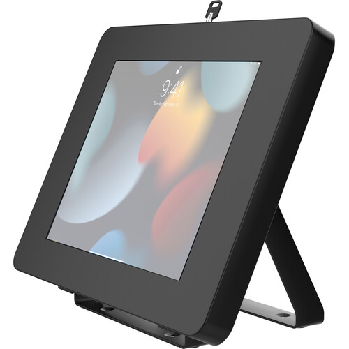 CTA Digital Full Rotation Desk Mount with Universal Security Enclosure (Black)