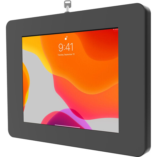 CTA Digital Locking Tablet Wall Mount for Select iPads Galaxy Tablets and More (Black)