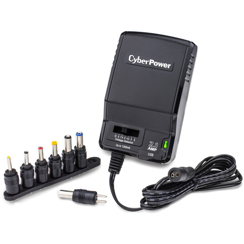 CyberPower 1300 mAh Universal Power Adapter and 2.1A CPUAC1U1300
