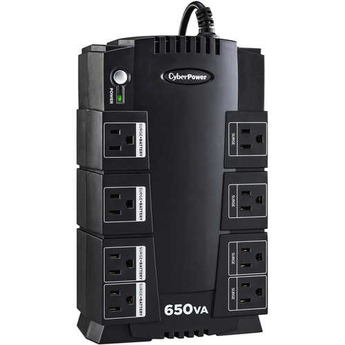 CyberPower 650VA 8-Outlet UPS System SX650G B&H Photo Video