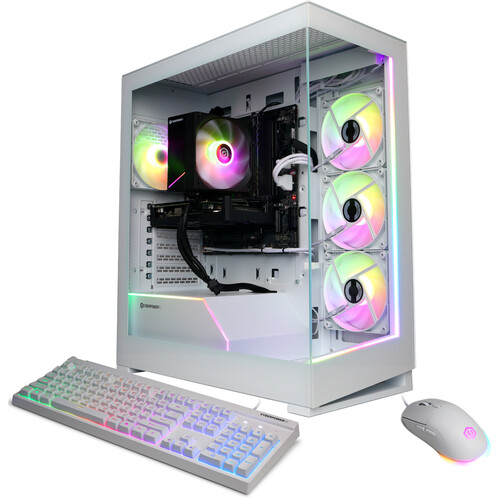 CyberPowerPC Gamer Master Desktop Computer Ryzen 9000 Series (AMD White)