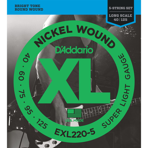 D'Addario EXL2205 Super Light XL Nickel Wound Electric EXL2205