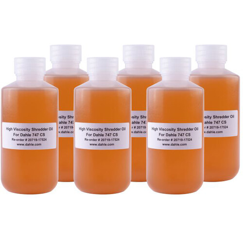 Dahle 20719 High-Viscosity Shredder Oil for PowerTEC 747 CS Shredder (10 oz 6-Pack)