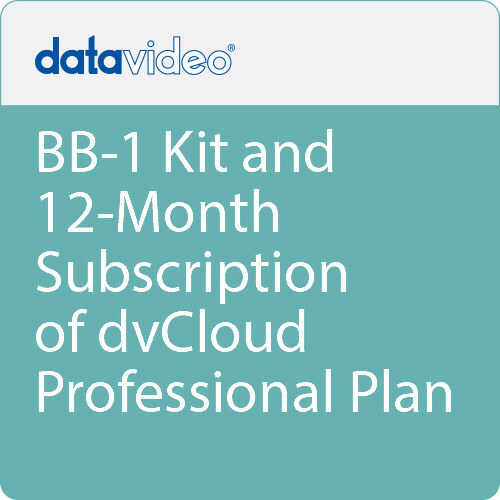 Datavideo BB-1 Kit and 12-Month Subscription of dvCloud Professional Plan