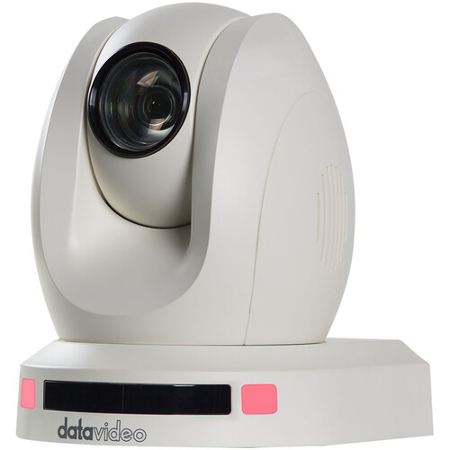 Datavideo HDBaseT PTZ Camera with 20x Optical Zoom and HBT-6 HDBaseT Receiver Box (White)