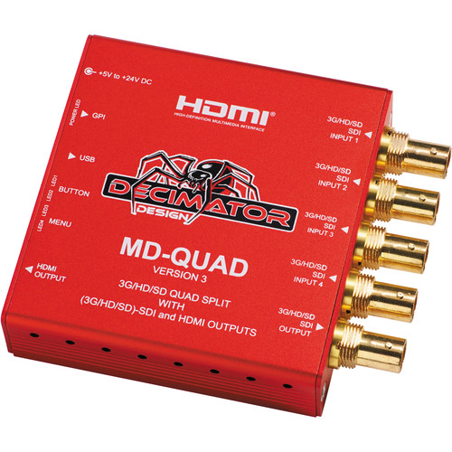 DECIMATOR MD-QUAD 3G/HD/SD-SDI Quad Spli