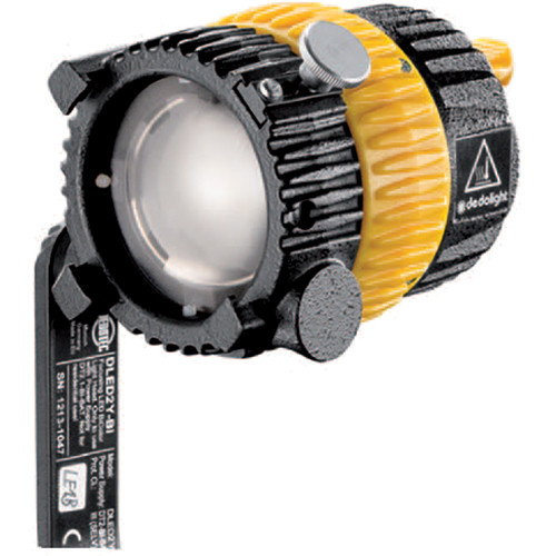 dedolight 40w turbo led light head with camera shoe mount bi color
