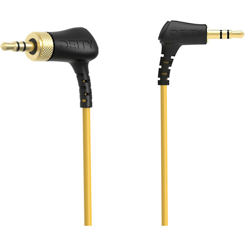 Deity Microphones C12 Locking Right-Angle 3.5mm TRS to Right-Angle 3.5mm TRS Cable for Mirrorless/DSLR Cameras