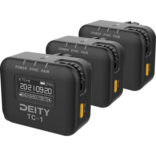Deity Microphones TC-1 Wireless Timecode Generator Box (Bluetooth 2.4 GHz 3-Pack)