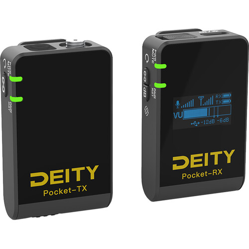 Deity Microphones Pocket Wireless Digital Microphone System for Cameras and Smartphones (2.4 GHz Black)
