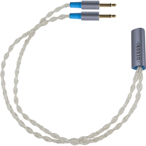 Dekoni Audio Ensemble Post-Split 2.5mm TRRS to Dual 3.5mm Braided Cable (12
