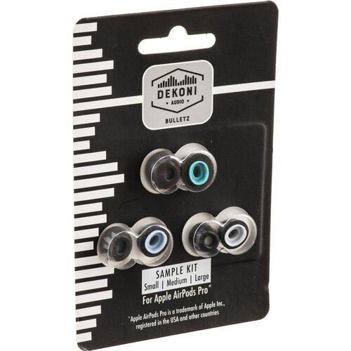 Dekoni Audio Bulletz Premium Memory Foam Eartips for Apple AirPods Pro (3-Pack Sample Pack)