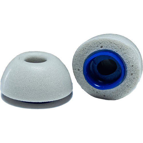 Dekoni Audio Bulletz Memory Foam Isolation Earphone Tips for Apple AirPods Pro 1 and 2 (Extra-Large Gray 1 Pair)