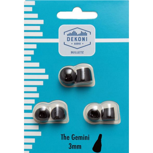 Dekoni Audio Bulletz Gemini Series Premium Memory Foam Eartips (3-Pack S/M/L)