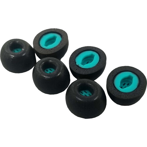 Dekoni Audio Premium Memory Foam Isolation Eartips for Samsung Galaxy Buds (3-Pack Large Black)