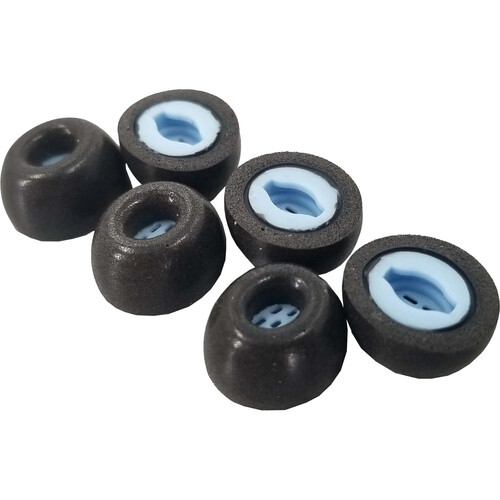 Dekoni Audio Premium Memory Foam Isolation Eartips for Samsung Galaxy Buds (3-Pack Medium Black)