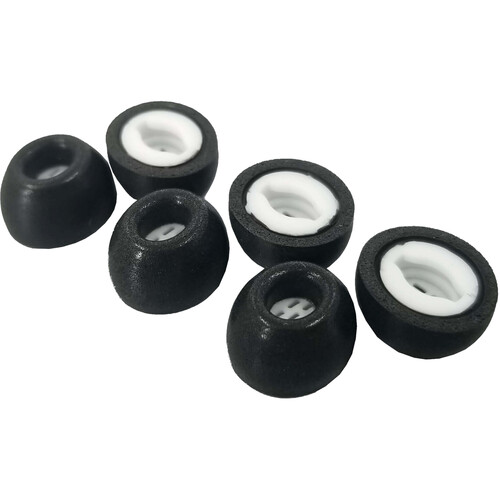 Dekoni Audio Premium Memory Foam Isolation Eartips for Samsung Galaxy Buds (3-Pack Small Black)