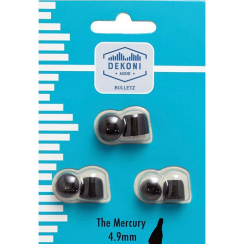 Dekoni Audio Bulletz Mercury Series Premium Memory Foam Eartips (3-Pack S/M/L)