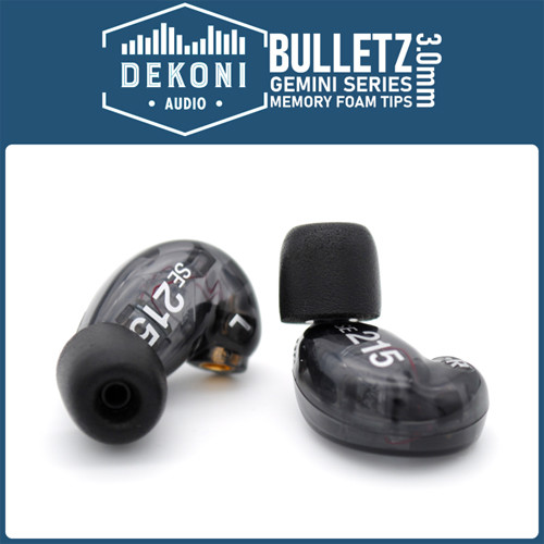 Dekoni Audio Bulletz Gemini Series Premium Memory Foam Eartips (Pair Large)