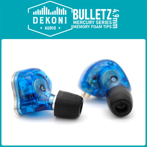 Dekoni Audio Bulletz Mercury Series Premium Memory Foam Eartips (Pair Small)