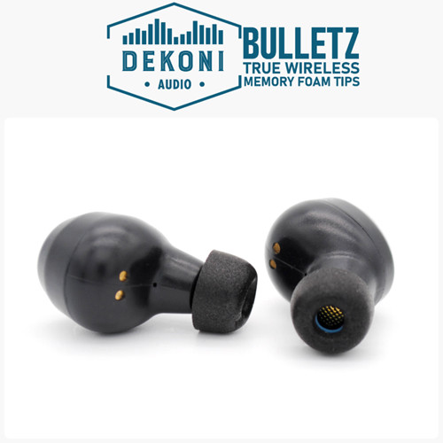 Dekoni Audio Bulletz True Wireless Memory Foam Isolation Earphone Tips (Large Pair)