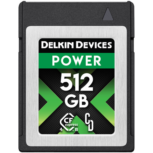 Delkin Devices 512GB POWER 4.0 CFexpress Type B Memory Card