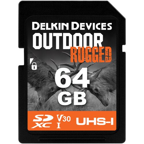 Delkin Devices 64GB Outdoor RUGGED UHS-I SDXC Memory Card