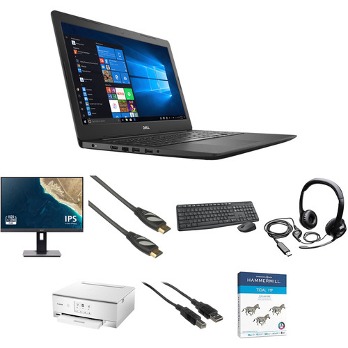 Dell Inspiron 15 Basic Work from Home Kit with Printer B&H